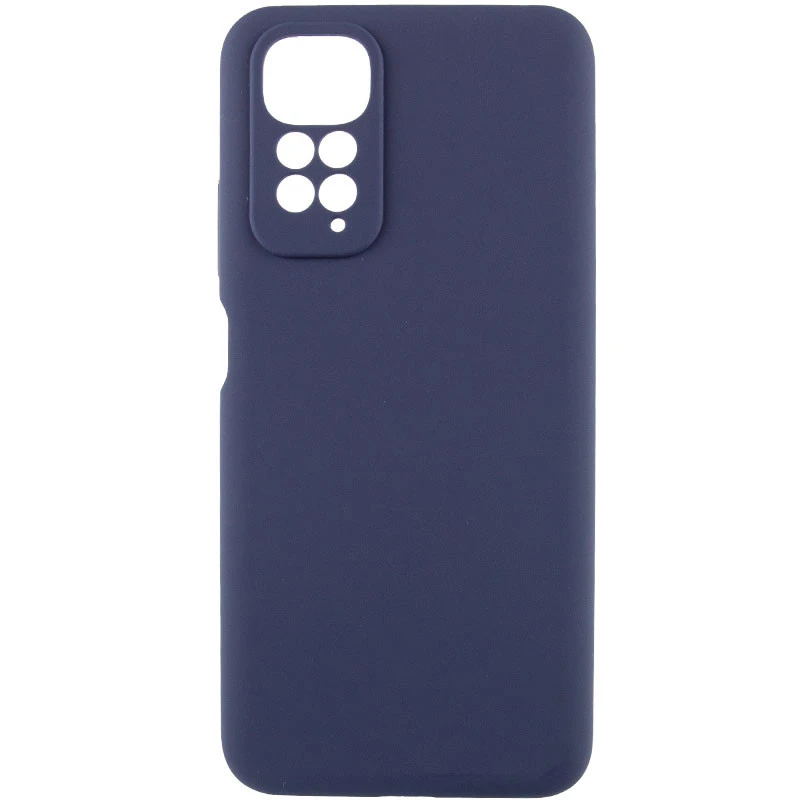 Чохол Silicone Case Lakshmi Premium із закритою камерою для Xiaomi Redmi Note 11 (Global) / Note 11S – Темно-синій / Midnight blue. Фото 1 з 11