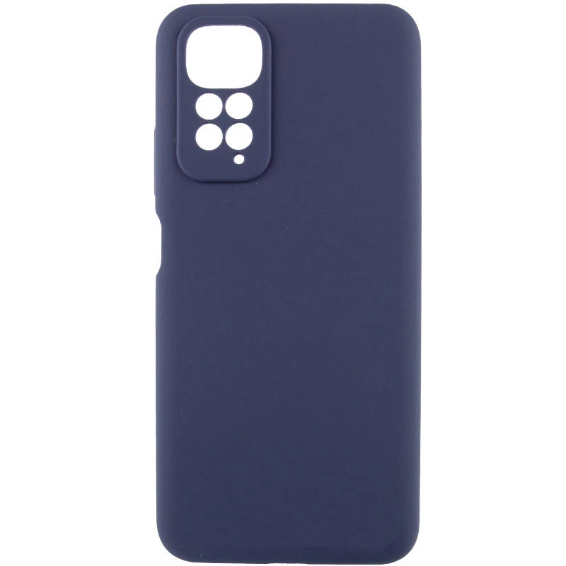 Чохол Silicone Case Lakshmi Premium з закритою камерою на Xiaomi Redmi Note 11 (Global) / Note 11S – Темно-синій / Midnight blue. Фото 2 з 11