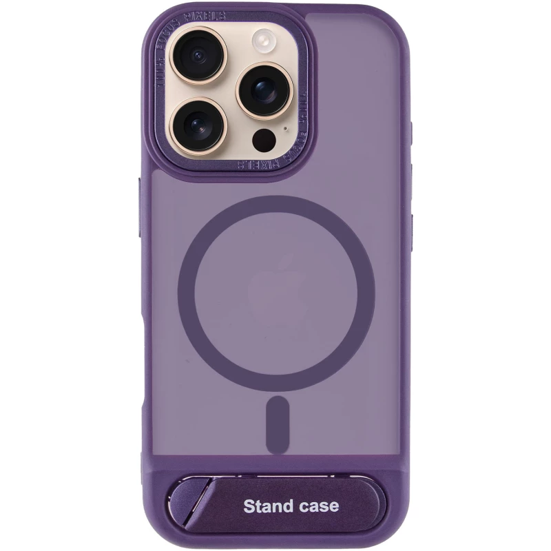 TPU+PC чехол Stand case для Apple iPhone 16 Pro Max – Purple. Фото 3 из 7