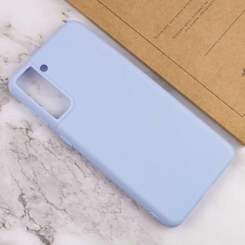 Кольоровий силіконовий чохол на Samsung Galaxy S21+ – Блакитний / Lilac Blue. Фото 4 з 4