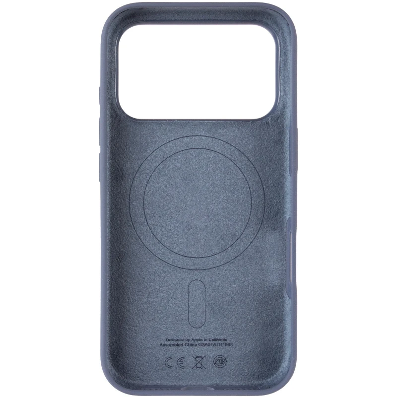 Чохол Silicone case (AAA) with Magsafe and Animation для Apple iPhone 17 Pro Max (6.9") – Anchor Blue. Фото 5 з 7
