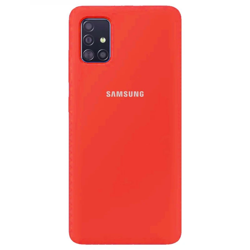 

Чохол Silicone Case з закритим низом на Samsung Galaxy A51 (Червоний / Red)