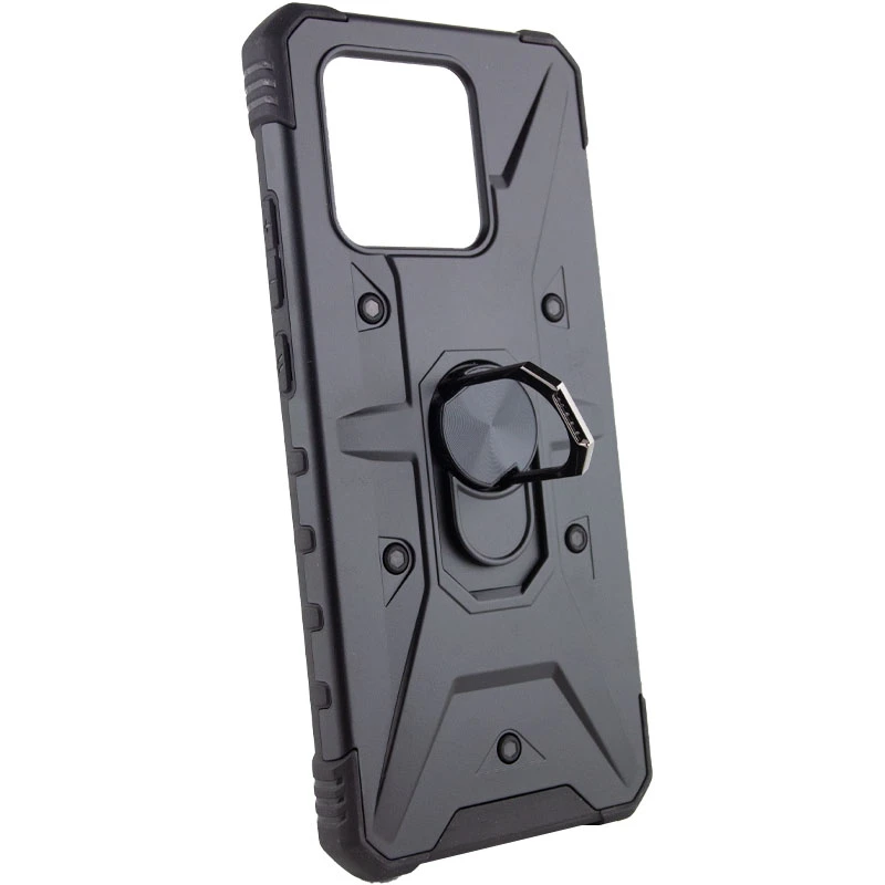 Ударостійкий чохол Pathfinder з кільцем на Xiaomi Redmi 10C – Чорний / Black. Фото 3 з 5