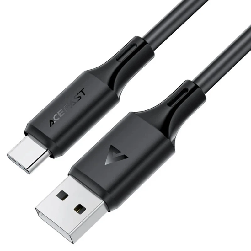 Дата кабель Acefast C17-04 USB to Type-C 3A (1.2m) – Black. Фото 1 з 4