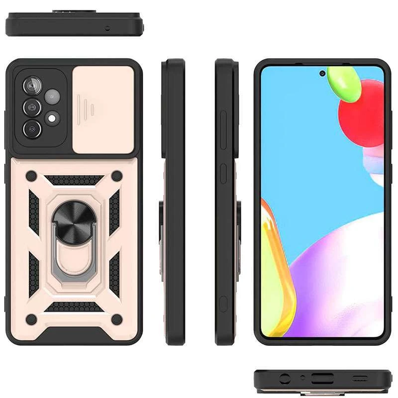 Протиударний чохол Serge Ring з захистом камери на Samsung Galaxy A52 4G / A52 5G – Золотий. Фото 3 з 10