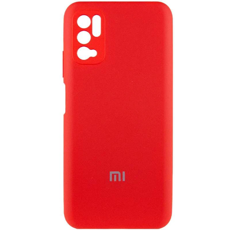 

Чехол Silicone Case с закрытым низом и защитой камеры для Xiaomi Poco M3 Pro 4G / 5G (Красный / Red), Червоний / red