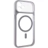 Чохол TPU GETMAN Moon Clear with MagSafe для Apple iPhone 12 (6.1") – Grey. Фото 3 з 7