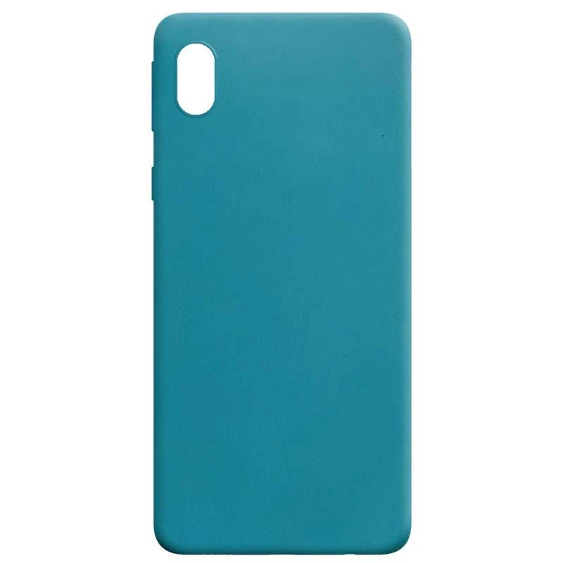 

Цветной силиконовый чехол для Samsung Galaxy M01 Core / A01 Core (Синий / Powder Blue), Синій / powder blue