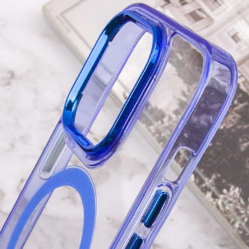 Силіконовий чохол Iris с MagSafe на Apple iPhone 13 Pro Max (6.7") – Синій. Фото 8 з 8