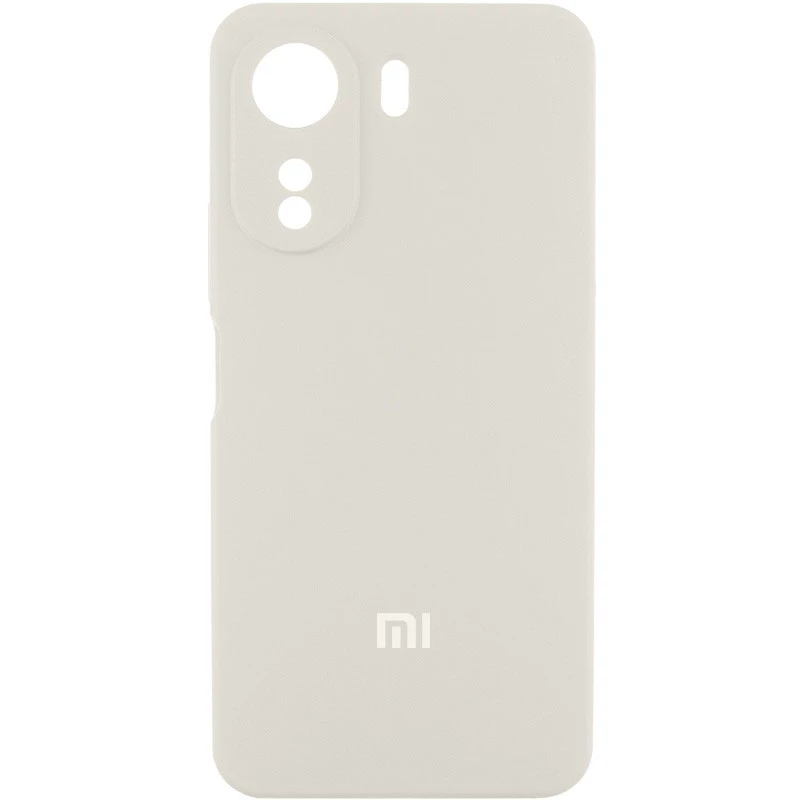 Силиконовый чехол Cover Lakshmi с защитой камеры для Xiaomi Poco C65 – Белый / White. Фото 1 из 2
