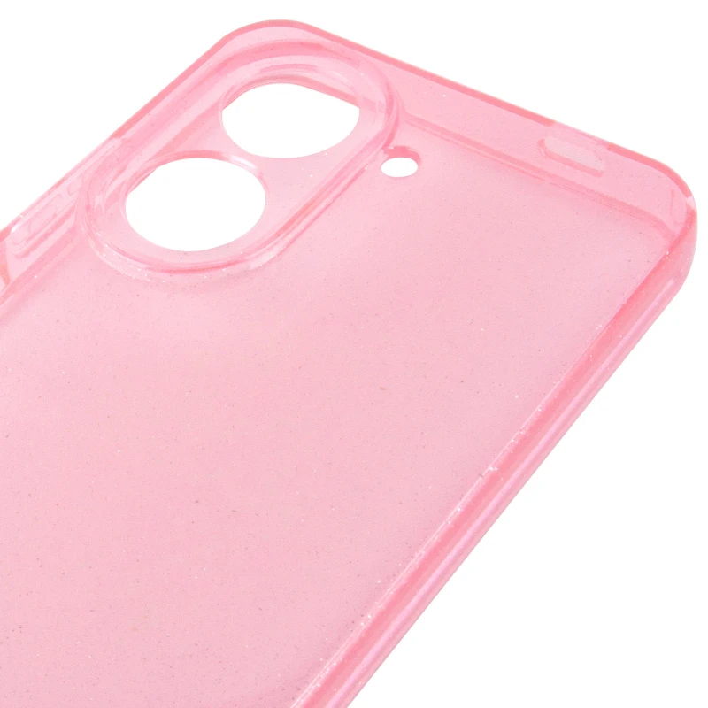 Блискучий силіконовий чохол на Xiaomi Poco C71 – Pink. Фото 4 з 6