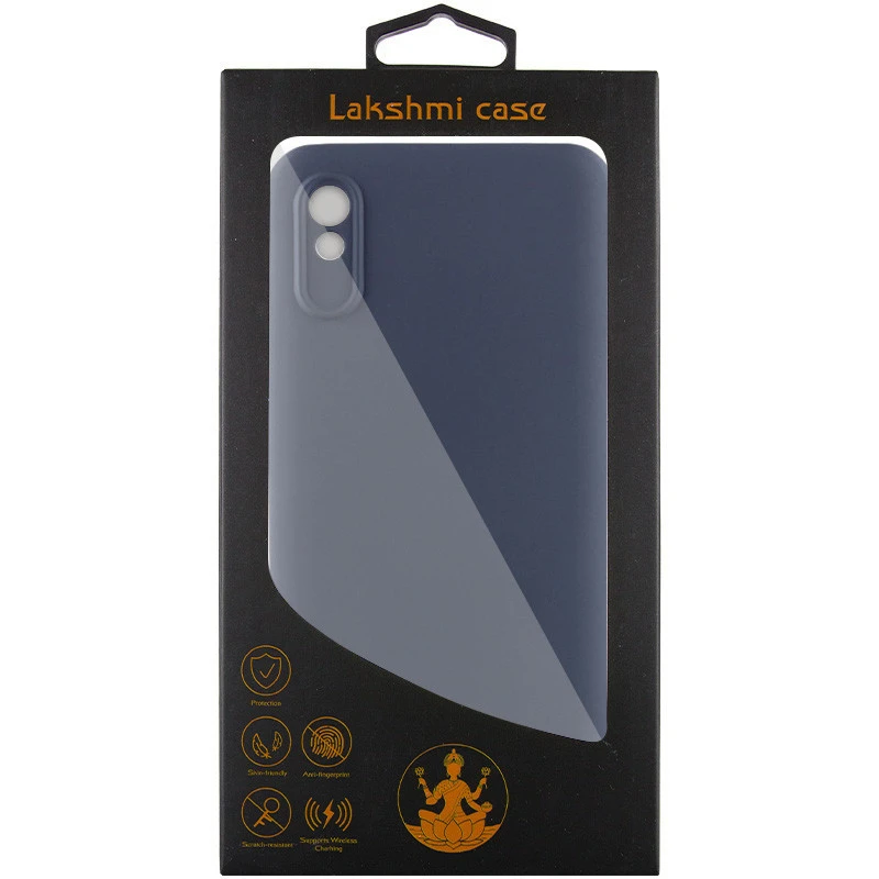 Чехол Silicone Case Lakshmi Premium з закритою камерою на Xiaomi Redmi 9A – Серый / Dark Gray. Фото 5 из 5