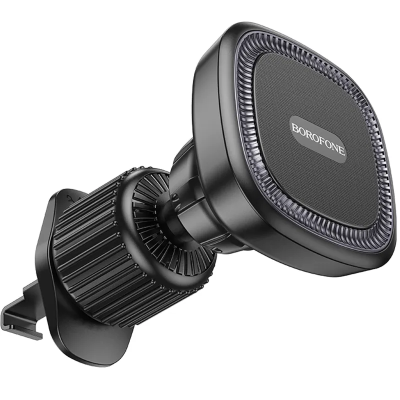 Автотримач Borofone BH96 NT Ice ring magnetic (air outlet) – Black / Gray. Фото 3 з 6