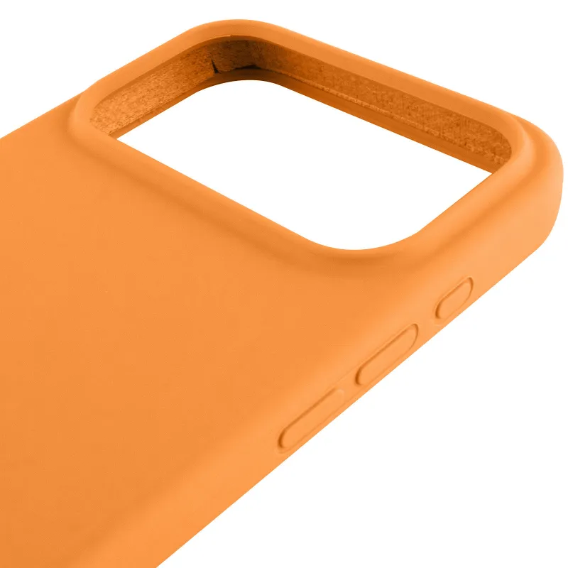 Чехол Silk Full Protective (AA) NO LOGO для Apple iPhone 17 Pro (6.3") – Оранжевый / Orange. Фото 3 из 4
