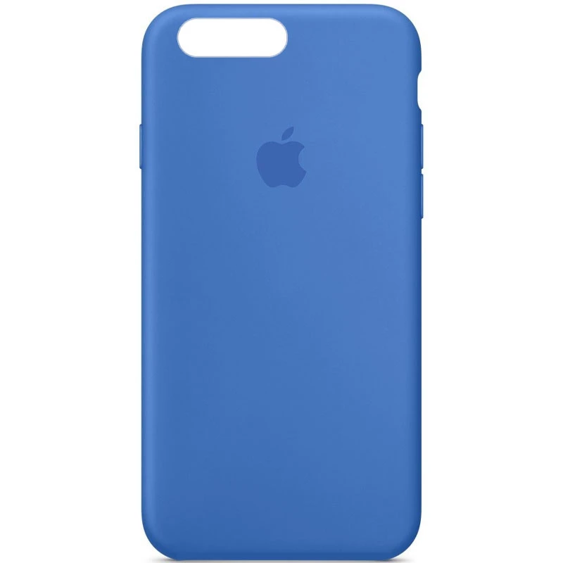 

Чехол Silicone Case с закрытым низом для Apple iPhone 7 plus / 8 plus (Синий / Capri Blue), Синій / capri blue