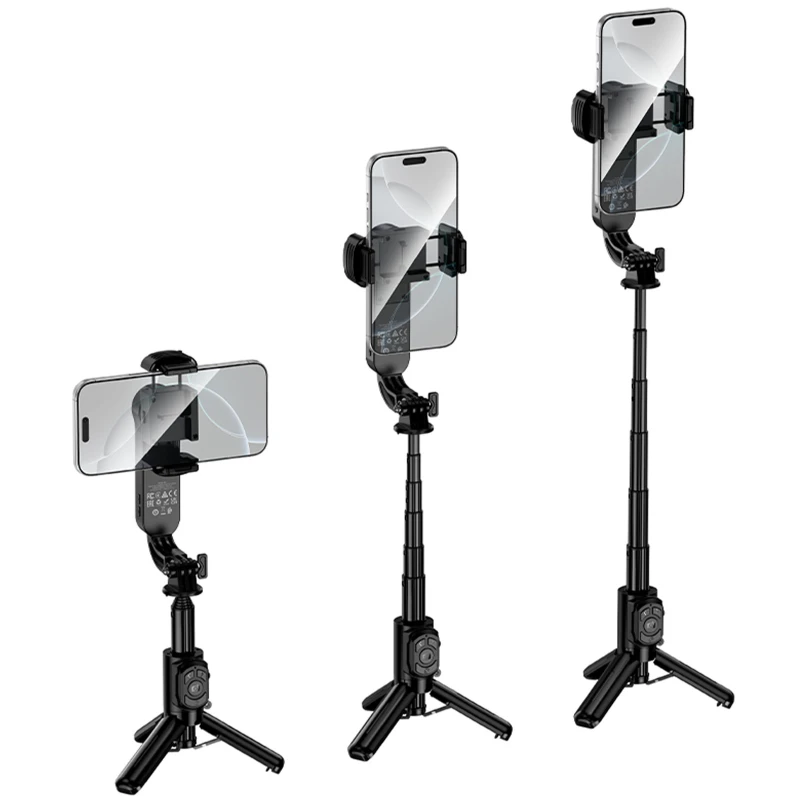 Монопод для селфі Hoco K90 Support axis smart+light – Black. Фото 3 з 7