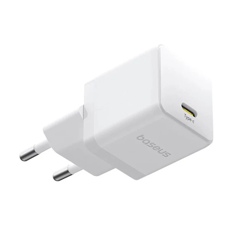 МЗП Baseus Palm Fast Charger 30W (1USB-C) + кабель Type-C to Type-C (P10111605113-01) – Moon White. Фото 2 з 6