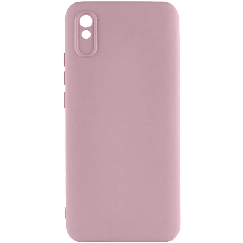 Кольоровий силіконовий чохол GETMAN із закритою камерою для Xiaomi Redmi 9A – Рожевий / Pink Sand. Фото 1 з 1