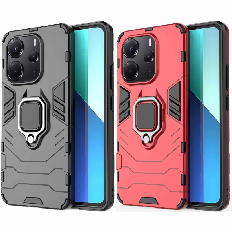 Протиударний чохол Transformer з кільцем на Xiaomi Redmi Note 14 4G (Int. version) фото 1 з 1