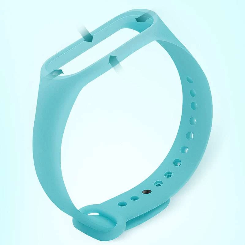 Силіконовий ремінець Neon для Xiaomi Mi Band 6 – Блакитний. Фото 2 з 3