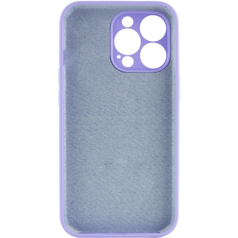 Чохол з захистом камери Silicone Case для Apple iPhone 16 Pro – Бузковий / Dasheen. Фото 2 з 3