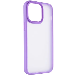 TPU+PC с металлическими кнопками для Apple iPhone 13 Pro Max (6.7") — Сиреневый / Light Purple