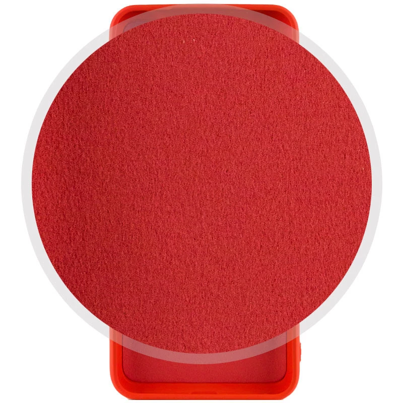 Цветной силиконовый чехол GETMAN с закрытой камерой на Xiaomi Redmi A3 – Красный / Red. Фото 2 из 3