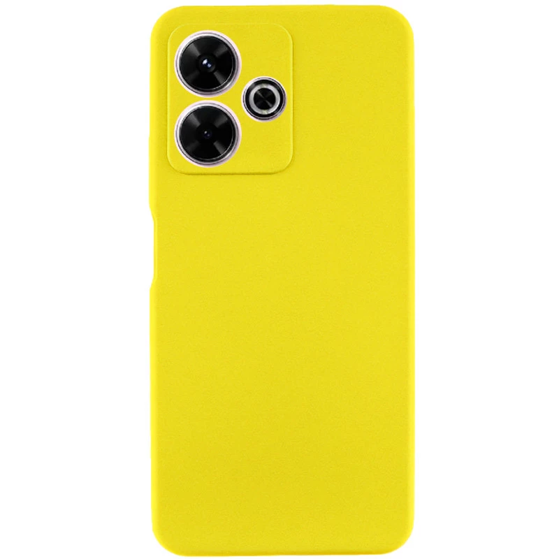 Чохол Silicone Case Lakshmi Premium з закритою камерою на Xiaomi Redmi 13 4G – Жовтий / Yellow. Фото 1 з 2