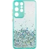 Чехол с блестками и защитой камеры для Samsung Galaxy S23 Ultra – Бирюзовый. Фото 4 из 11