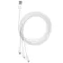 Дата кабель Baseus Superior Series USB to MicroUSB-Lightning-Type-C 3.5A (1.5m) (CAMLTYS) – Stellar White. Фото 3 из 6