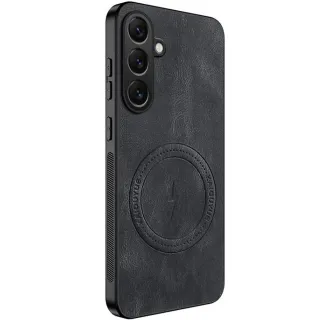 TPU+PC чохол Nappa Texture Magnetic Case для Samsung Galaxy S25 FE фото 1 з 1