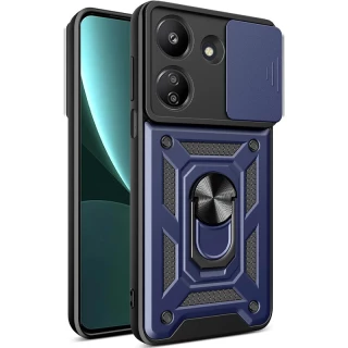 Протиударний чохол Serge Ring з захистом камери на Xiaomi Redmi 13C — Синій