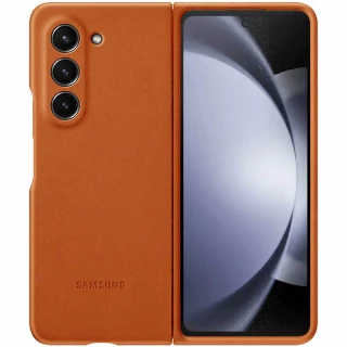 Кожаный чехол Leather Case Premium для Samsung Galaxy Z Fold5 — Brown