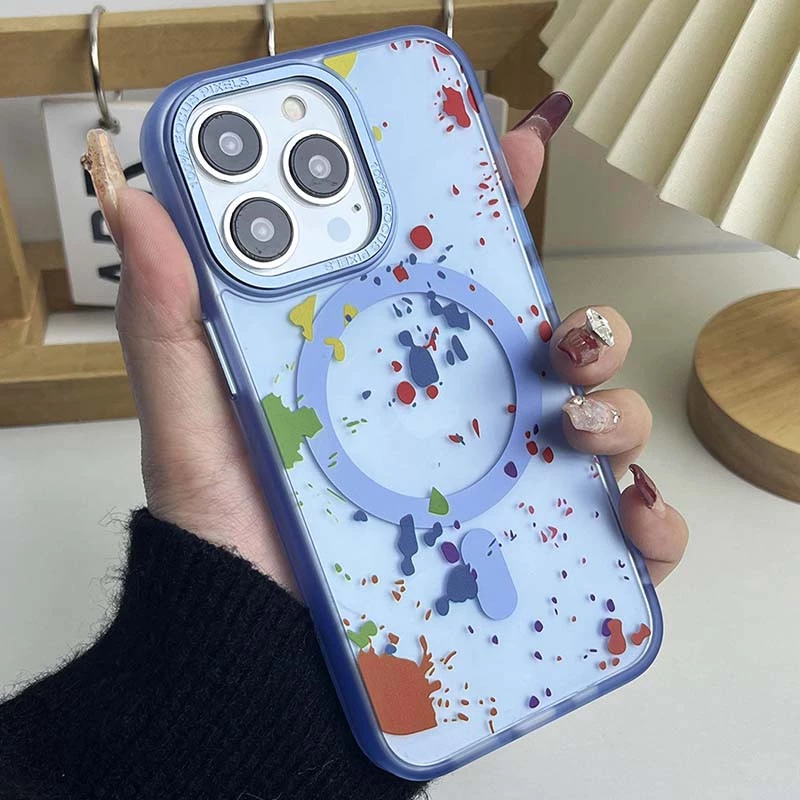 Чохол абстракція малювання з MagSafe на Apple iPhone 15 Pro (6.1") – Lazure. Фото 2 з 6