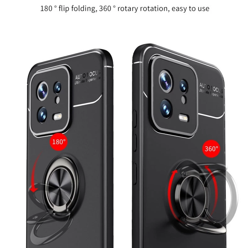 Чохол Deen ColorRing з кільцем на Xiaomi 13 – Чорний / Чорний. Фото 4 з 6