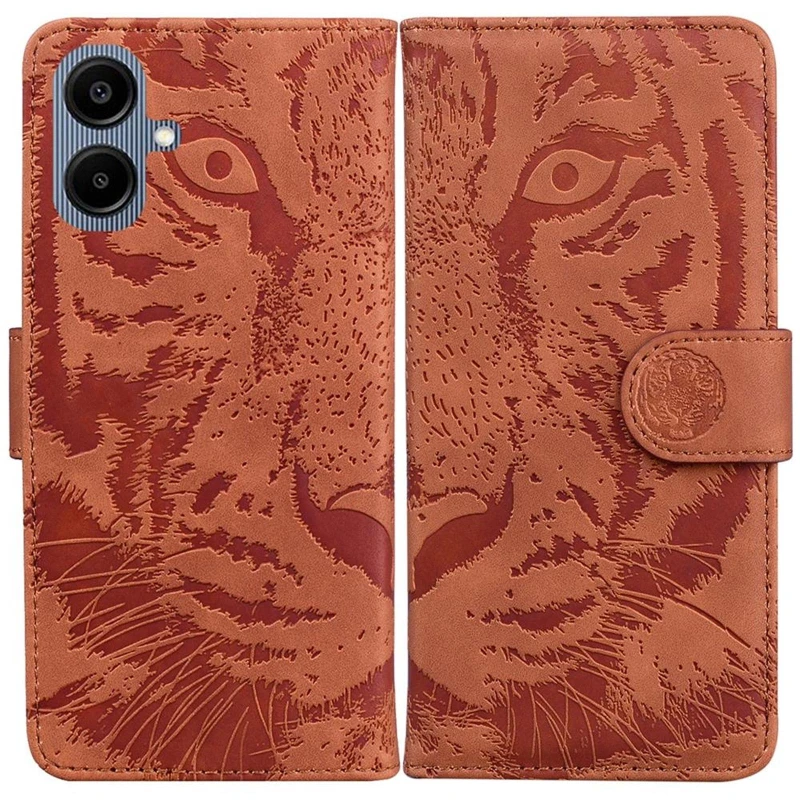 Шкіряний чохол-книжка Tiger для Samsung Galaxy A07 – Brown. Фото 2 з 7