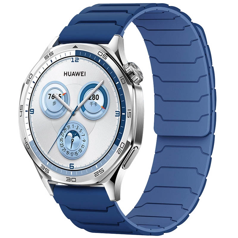 Ремешок Dual-color Magnetic для Smart Watch 22mm – Синий / Navy Blue. Фото 1 из 2
