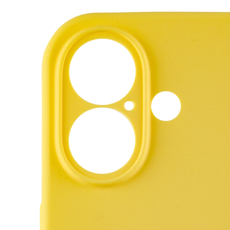 Чохол Silicone Case з захистом камери на Apple iPhone 16 Plus – Жовтий / Yellow. Фото 6 з 8