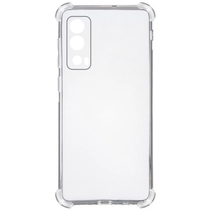Ультратонкий силіконовий чохол GETMAN з критими бортами та камерою для Vivo iQOO Z3 – Безбарвний (прозорий). Фото 6 з 7