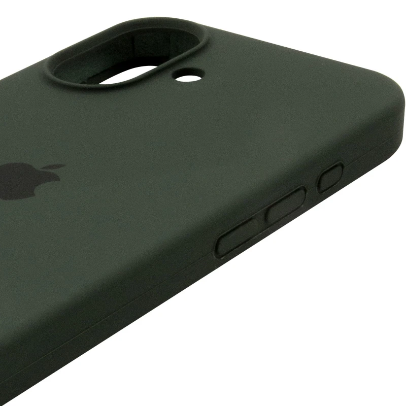 Чехол Silicone Case с закрытым низом для Apple iPhone 17 (6.3") – Зеленый / Cyprus Green. Фото 5 из 6