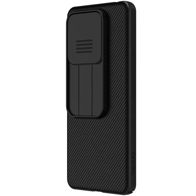 Карбована накладка Nillkin зі шторкою для камери на Xiaomi Redmi Note 14 5G – Чорний / Black. Фото 3 з 11
