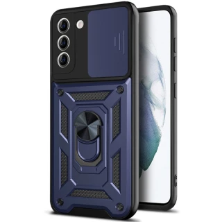 Удароміцний чохол Ummi Camshield Serge Ring (in box) для Samsung Galaxy S22+ — Синій / Navy