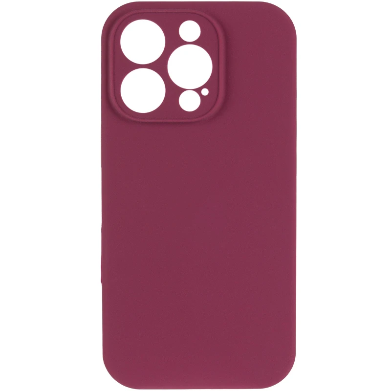 Чехол Silk Full Camera Protective (AA) NO LOGO для Apple iPhone 16 Pro Max – Бордовый / Plum. Фото 3 из 7