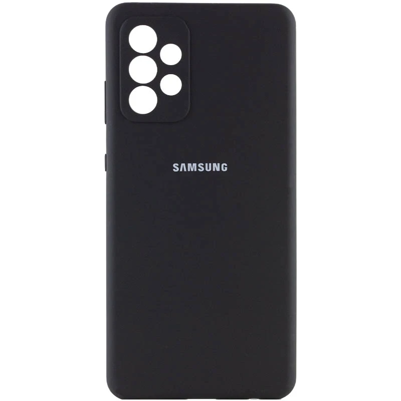 

Чехол Silicone Case с закрытым низом и защитой камеры для Samsung Galaxy A33 5G (Черный / Black), Чорний / black