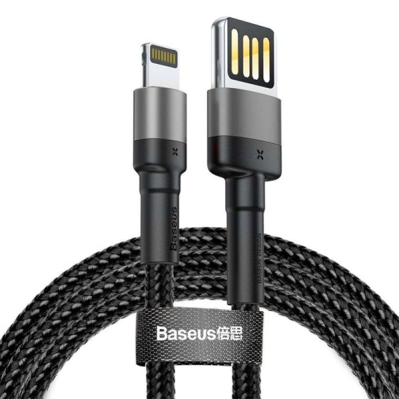 Дата кабель Baseus Cafule Lightning Cable Special Edition 1.5A (2m) – Сірий. Фото 2 з 5