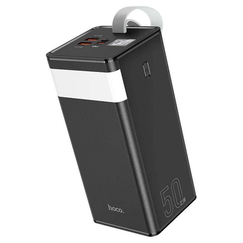 Портативний зарядний пристрій Power Bank Hoco J86A Powermaster 22.5W 50000 mAh – Чорний. Фото 2 з 6