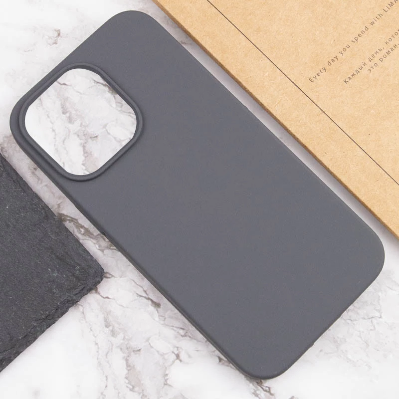 Чохол з закритим низом Silicone Case на Apple iPhone 13 Pro (6.1") – Сірий / Dark Gray. Фото 4 з 8