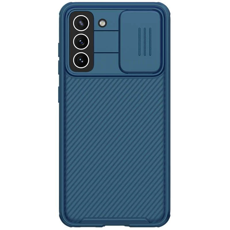 

Карбована накладка Nillkin зі шторкою для камери на Samsung Galaxy S21 FE (Синій / Blue)