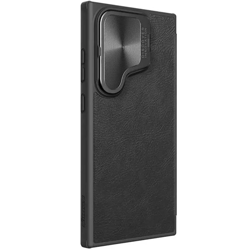 Шкіряний чохол (книжка) Nillkin Qin Prop для Samsung Galaxy S24 Ultra – Black. Фото 3 з 10
