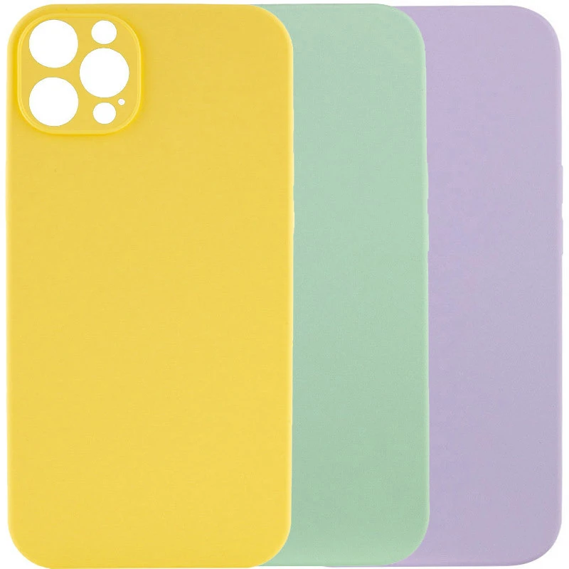 Чехол с защитой камеры Silicone Case для Apple iPhone 12 Pro (6.1") фото 2 из 2